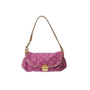 Louis Vuitton Pleaty one shoulder bag Monogram denim pink